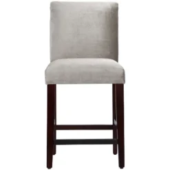 25" Velvet Parsons Counter Height Barstool Wood - Threshold™ -Living Room Furniture Store GUEST f9dfe6cc 73c9 46f6 9146 046c7990b68e