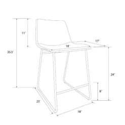 Bowden Faux Leather Counter Height Barstool - Threshold™ 11 Bowden Faux Leather Counter Height Barstool - Threshold™ -Living Room Furniture Store GUEST fc17995b 497f 4a5a 958c c9c8bb9e68cc