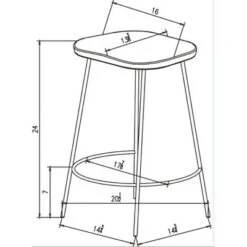 Metal Base Counter Height Barstools With Wood Seat Brown - Threshold™ Designed With Studio McGee -Living Room Furniture Store GUEST fc6ba567 7d0a 4f6c a2d1 6fb42b1cfa64