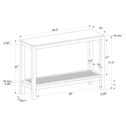 Console Table With Woven Rattan Shelf Black - Threshold™ Designed With Studio McGee -Living Room Furniture Store GUEST fd806213 5ef7 492e a065 be15b39cc53e