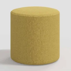 Round Thalia Ottoman In Textured Linen - Threshold™ -Living Room Furniture Store GUEST ff81f417 5ad8 4545 a9ab 177be8f69fcc